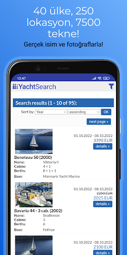 YachtSearch Tekne Bul Kirala Screen 3