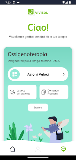 Android application Vivisol MyCare IT screenshort