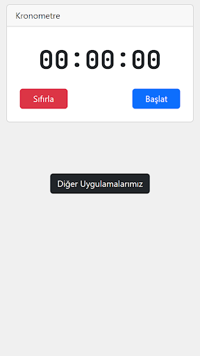 Android application Kronometre screenshort
