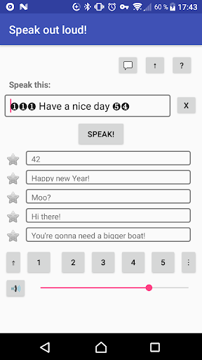 Android application Speak Out Loud, Mobile! screenshort