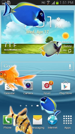 Fishes in phone prank