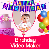 Birthday video maker with song icon