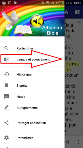 Albanian English French German Screen 3