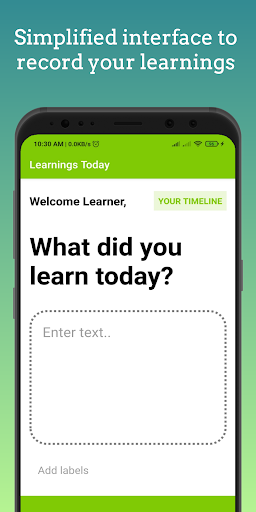 Android application Learnings Today screenshort
