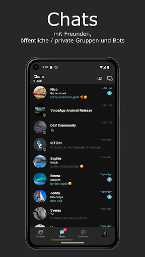 Android application VoiceApp Messenger screenshort