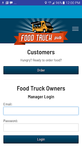 Android application Food Truck Pub screenshort