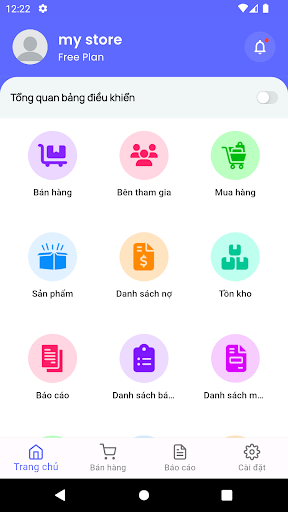 Android application TDG POS Quản lý bán hàng screenshort