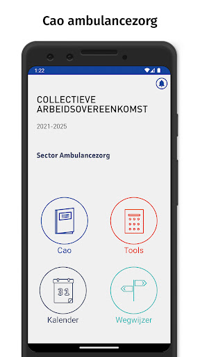 Android application Cao ambulancezorg screenshort