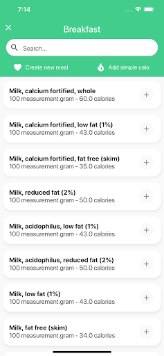 Calories: Eat Clean Diet Track Screen 3