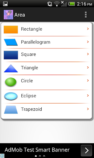 Math Formulas and Tricks Screen 2