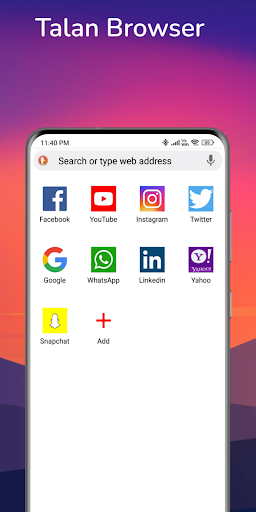 Android application Internet Web Browser screenshort