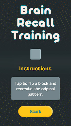 Android application Brain Recall Training screenshort