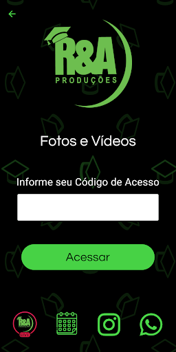 R&A Produções App Screen 2