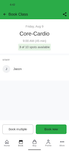 Screenshot of Luckey Fitness