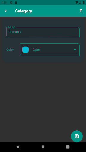 PasswordBook Screen 3