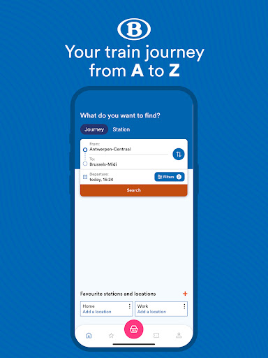Screenshot of SNCB/NMBS: Timetable & tickets