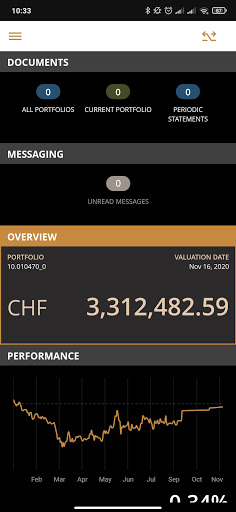 ZarattiniBank e-Banking Screen 2