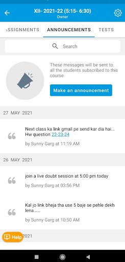 Android application EazzyAccess Accountancy Classe screenshort