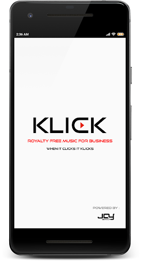 Android application Klick screenshort