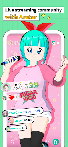 Android application topia : Virtual Live & Karaoke screenshort