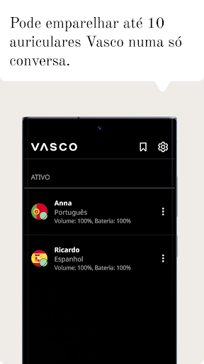 Visualização do aplicativo