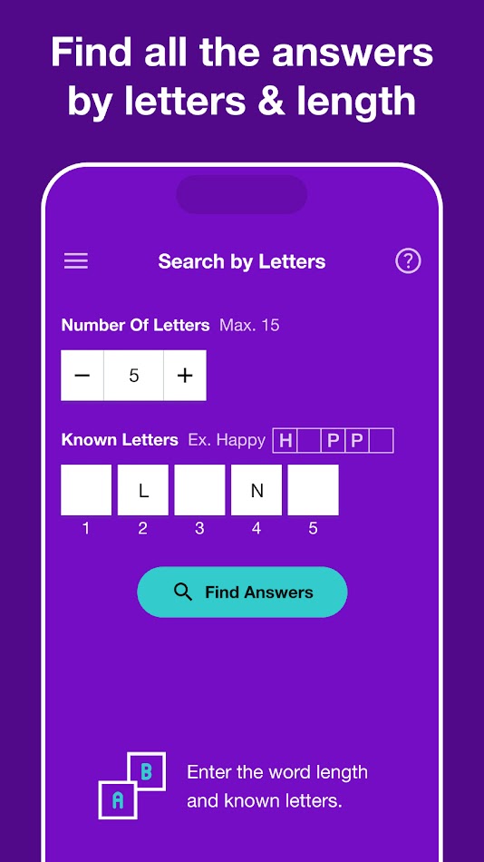 #5. Crossword Solver Plus (Android) Ved: LoveToKnow Media