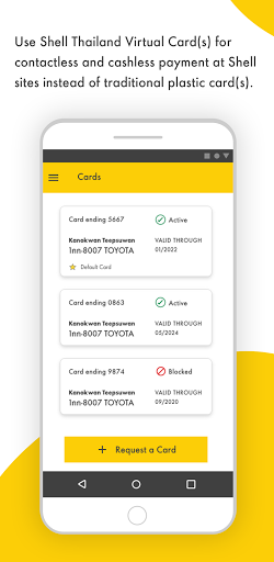 Android application Shell Card Thailand screenshort