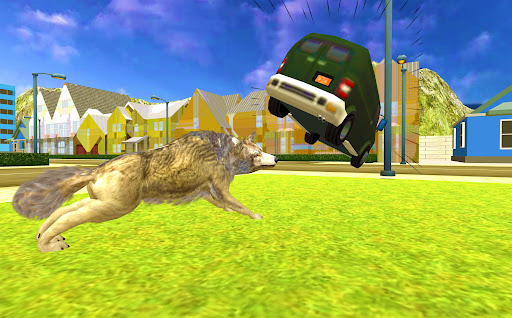 Android application Wild Wolf City Rampage screenshort
