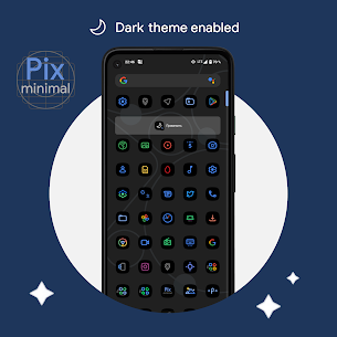 Pix – Minimal Black/White Icon Pack 8.5 4