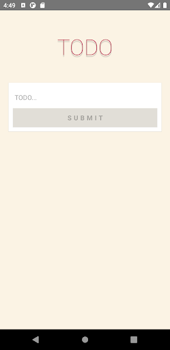 Android application 투두리스트 screenshort