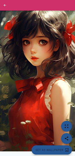 Android application Anime Girl Wallpapers screenshort