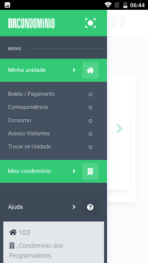 Android application BRCondomínio screenshort