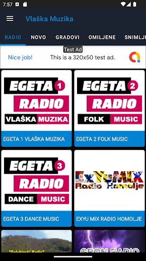 Android application Vlaška Muzika screenshort