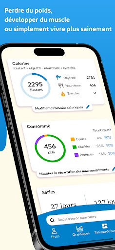 Android application MacroCompteur: Calorimètre screenshort