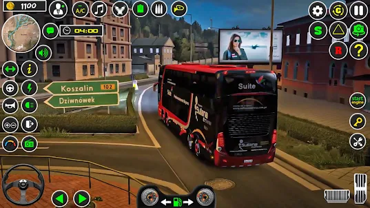 오프로드 유로 버스 게임 오프라인: 관광 버스 운전 게