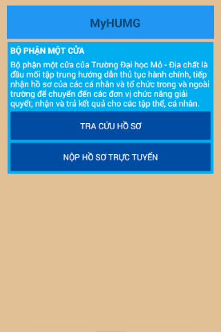 Android application My HUMG screenshort