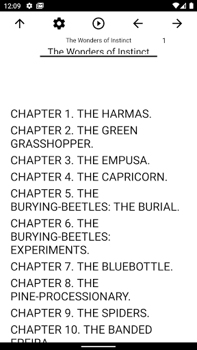 Android application Book, The Wonders of Instinct screenshort