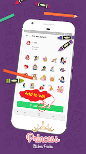 Magic King Princess Stickers for WhatsApp Screenshot