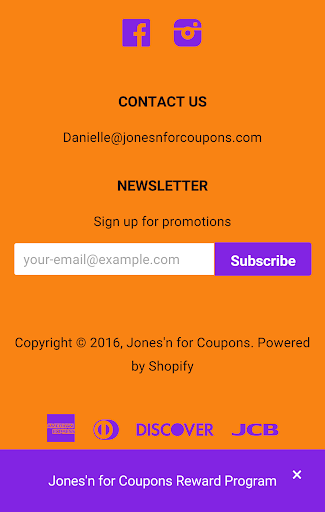 Android application JonesnforCoupons screenshort