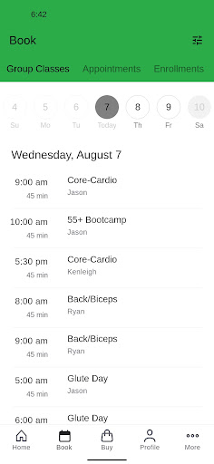 Screenshot of Luckey Fitness