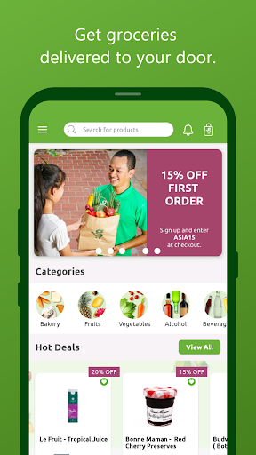Android application Grocerdel screenshort
