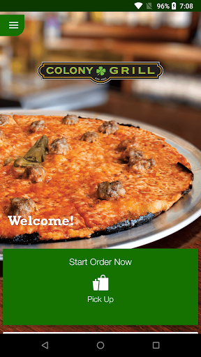 Android application Colony Grill screenshort