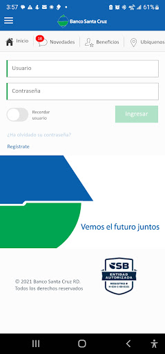 Android application App Bancanet screenshort