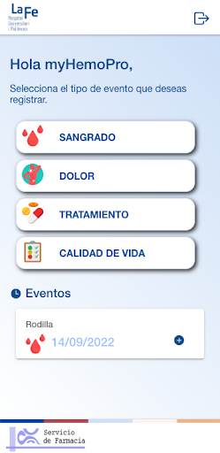 MyHemoPRO Screen 2