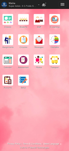 Android application S G Public Sr Sec School screenshort