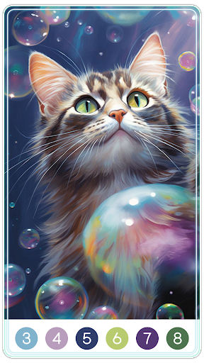 Cat Paint by Number Screen 3