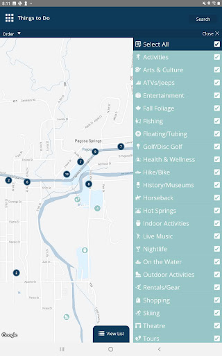 Screenshot of Visit Pagosa Springs