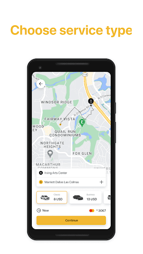 4RYDE: book taxi Screen 3