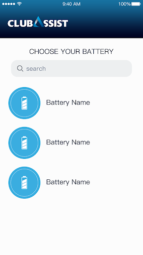 Android application Club Assist Lithium screenshort