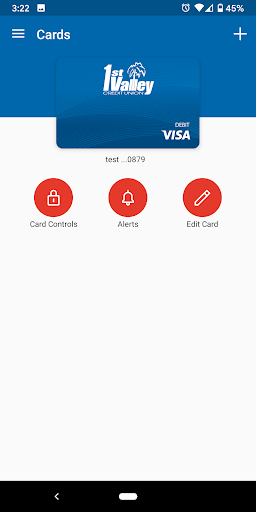 1st Valley Card Controls Screen 2